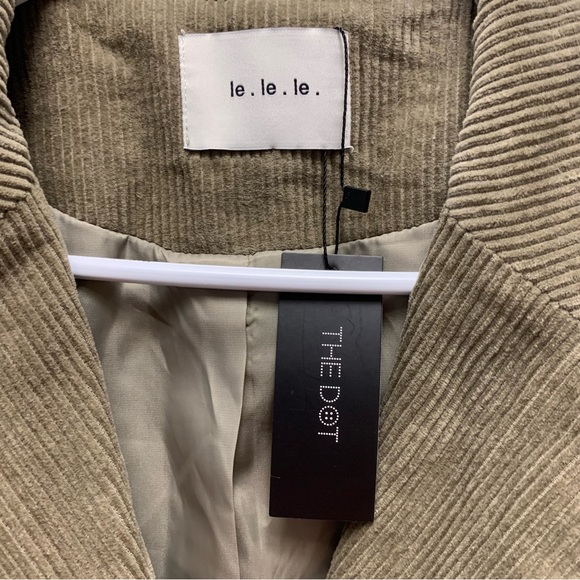 Oversized olive green boyfriend blazer - Picture 4 of 5